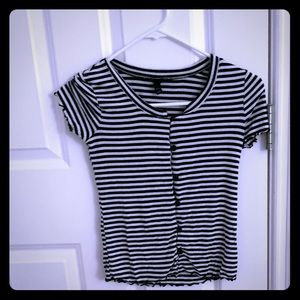 White and Black tee shirt